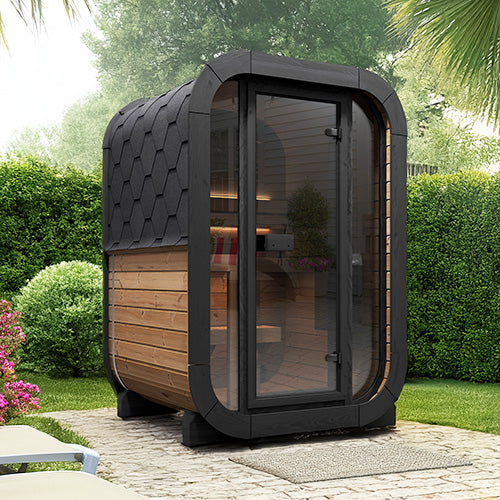 SaunaLife Cube Series 2 Person Traditional Outdoor Sauna