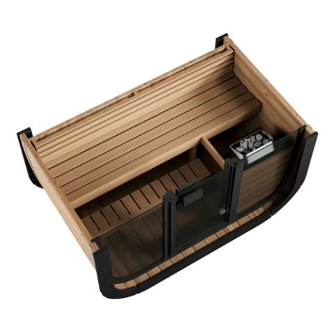 SaunaLife Cube Series 3 Person Traditional Outdoor Sauna