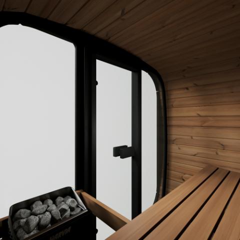 SaunaLife Cube Series 3 Person Traditional Outdoor Sauna