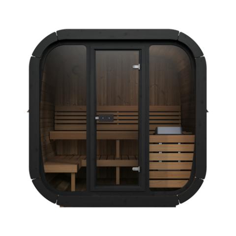 SaunaLife Cube Series 4 Person Traditional Outdoor Sauna