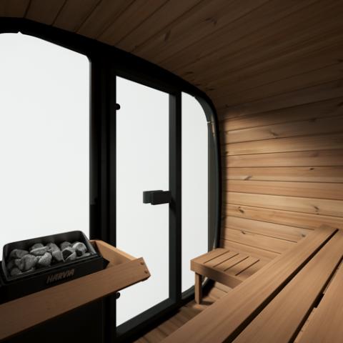 SaunaLife Cube Series 4 Person Traditional Outdoor Sauna