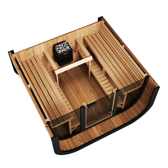 SaunaLife 6 Person Traditional Cube Sauna (SL-MODELCL7G)