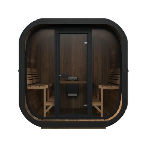 SaunaLife Cube Series 6 Person Traditional Outdoor Sauna