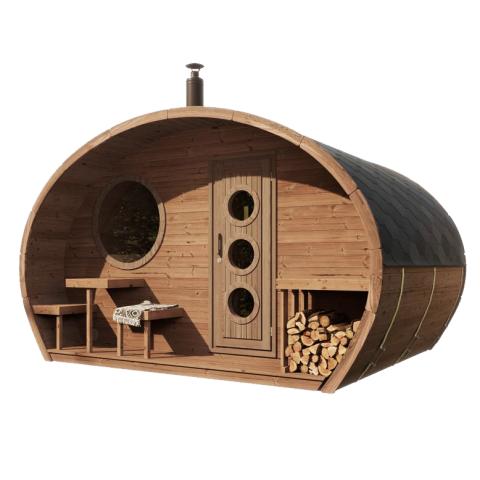 SaunaLife G11 Garden Series 8 Person Outdoor Sauna Suite