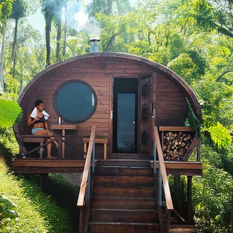 SaunaLife G11 Garden Series 8 Person Outdoor Sauna Suite