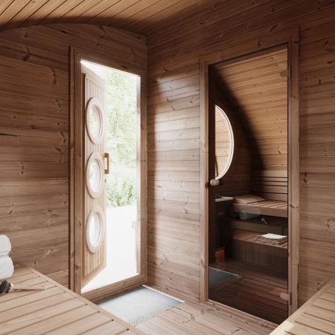 SaunaLife G11 Garden Series 8 Person Outdoor Sauna Suite