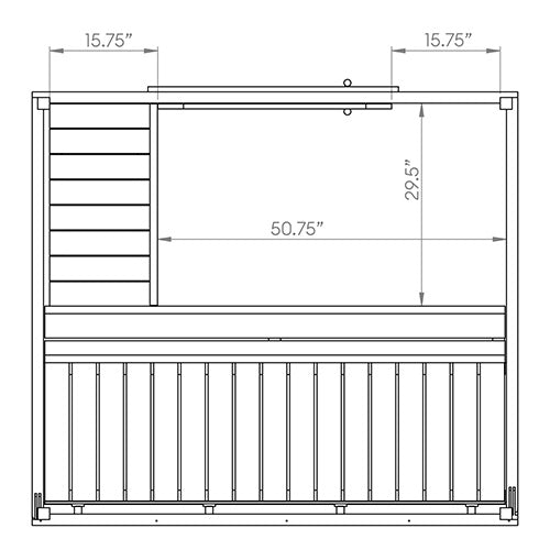 SaunaLife G2 Garden Series 4 Person Traditional Outdoor Sauna