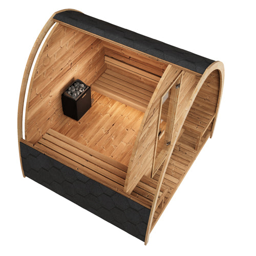 SaunaLife G3 Garden Series 4 Person Traditional Outdoor Sauna Cabin