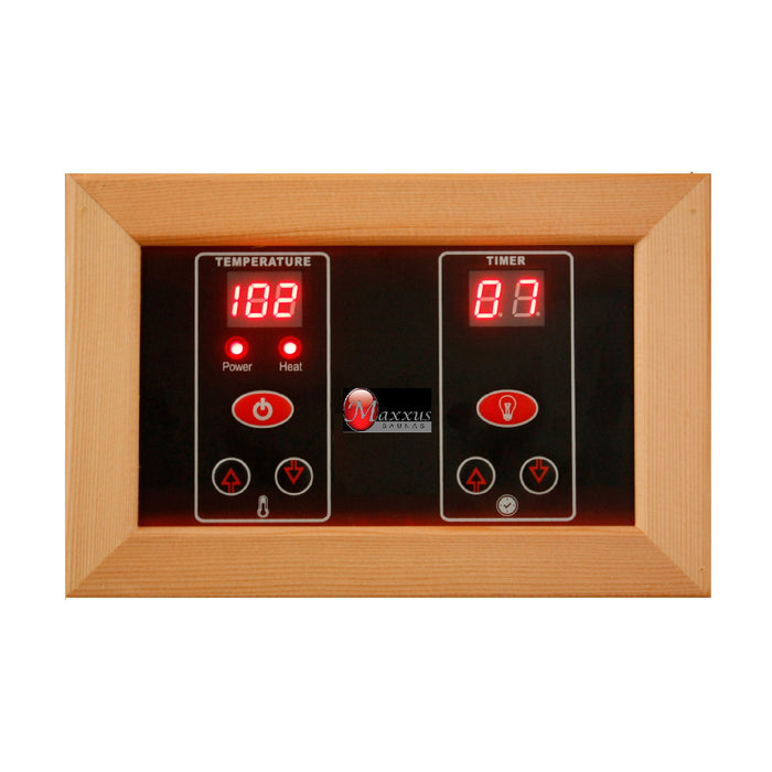 Golden Designs Maxxus 3 Person Near Zero EMF FAR IR Corner Sauna