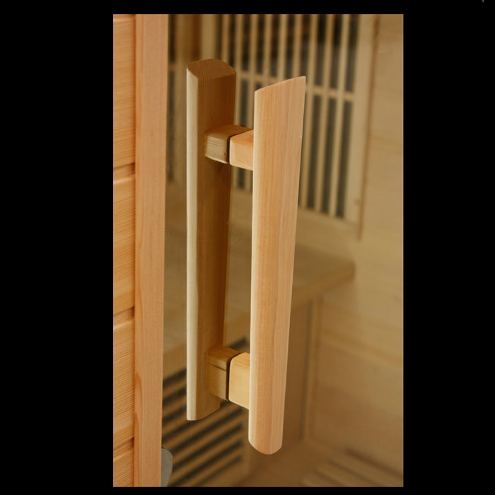 Golden Designs Maxxus 3 Person Near Zero EMF FAR IR Corner Sauna